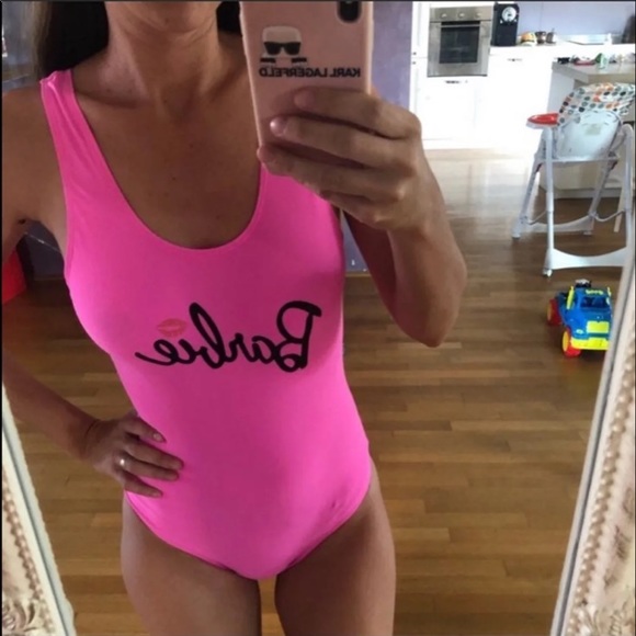 Women’s Barbie Pink Swimsuit - Picture 2 of 7